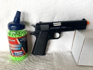 KWC STINGER P311 AIRSOFT PISTOL with 1800 6MM SEAMLESS 12gr. BB'S - TAIWAN - Picture 1 of 3