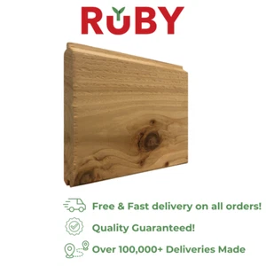 SAMPLE - A Grade British Western Red Cedar Cladding - TGV, Tongue And Groove - Picture 1 of 2