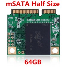 64GB SSD mSATA Mini (Half Size) Solid State  KingSpec For Intel Samsung Signal