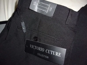 Victoria Cuture SCHWARZE ELEGANTE HERRENHOSE 32 X 31 NEU MIT ETIKETT - Bild 1 von 5