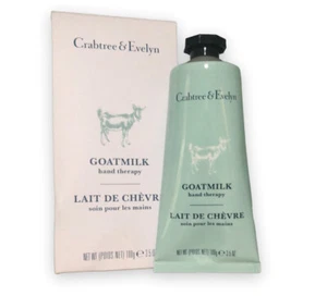 Crema acondicionadora intensiva Crabtree & Evelyn leche de cabra terapia de manos 3,5 oz nueva en caja - Imagen 1 de 4