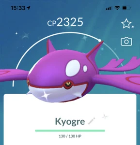 Shiny Kyogre 80kStardust - MlNl P T C - Read Description - Pokémon - Go - Afbeelding 1 van 1