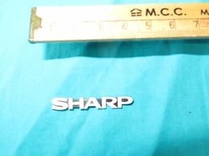 Original "SHARP" Logo aus Kunststoff cm. 3 c.ca - Bild 1 von 3