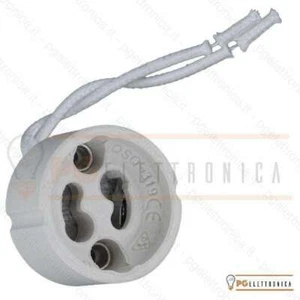 20 PORTALAMPADE IN CERAMICA PER LAMPADINE GU10 ,250V - Foto 1 di 1