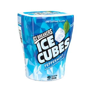 Ice Breakers Eiswürfel Pfefferminze zuckerfreier Kaugummi, 3,24 Unzen, Flasche, 40 - Bild 1 von 4