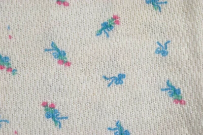 Vintage Thermal Underwear Pants Sears Size S/M 80s Floral Waffle Grunge Made USA - Image 1 of 4