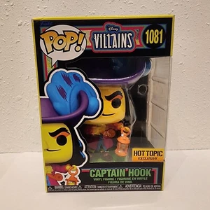 Funko Pop! Disney Villains: Captain Hook (#1081) Blacklight Hot Topic Exclusive - Picture 1 of 7