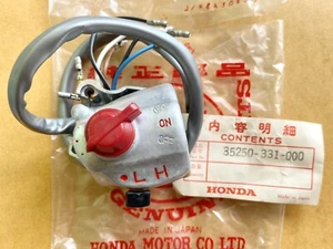 NOS JAPAN HONDA SL100 K0 K1 K2 SL125 K0 K1 HANDLE KILL SWITCH RH 35250-331-000 - Picture 1 of 8