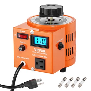 120V 500VA Variable Transformer With Digital Display LCD 60Hz 0-130V AC Voltage - Picture 1 of 12
