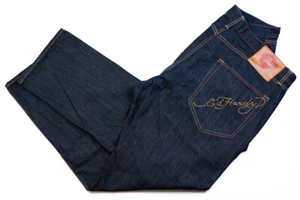 Ed Hardy Jeans Hose Pant Trouser Denim Baggy Saggy 2009 Tattoo Fashion W 42 L 32 - Bild 1 von 13