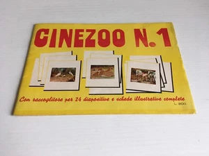 ALBUM DI FIGURINE CINEZOO N. 1 EDIZIONI DIDATTICHE VUOTO PER DIAPOSITIVE OTTIMO - Picture 1 of 2