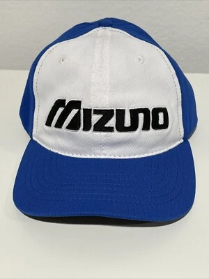 Gorra ajustada Mizuno Performance Wear M/L azul blanco golf tenis informal A2 Foto 1 de 3