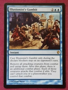 Magic The Gathering COMMANDER 2013 C13 ILLUSIONIST'S GAMBIT blue card MTG - Bild 1 von 2