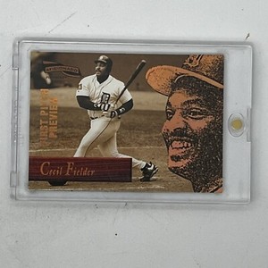 1996 PINNACLE AFICIONADO FIRST PITCH PREVIEW SAMPLE #11 CECIL FIELDER SSP