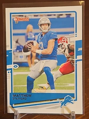 2020 DONRUSS FOOTBALL MATTHEW STAFFORD #96 DETROIT LIONS - Image 1 of 2
