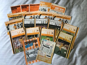 CAMBRIDGE UNITED x 20 HOME PROGRAMMES "LEAGUE MATCHES" 1971 - 1991 - Picture 1 of 1