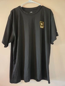Chemise athlétique uniforme fitness physique noir militaire Go Army - taille adulte L - Photo 1/5