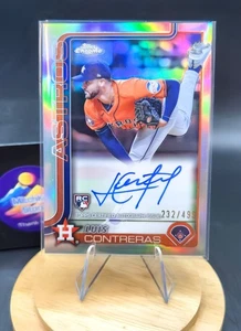 2025 Topps Chrome ⚾ Luis Contreras #RA-LC 😎RC Auto Refractor /499 Astros - Picture 1 of 2
