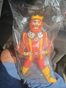 The King Burger King BK Promocional 13" Peluche Peluche Trapo Muñeca Años 70 EE. UU. De Colección - Imagen 1 de 3