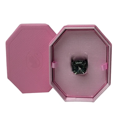 Anel de coquetel Swarovski Numina corte octógono, preto, banhado a rutênio TAMANHO 64 - Imagem 1 de 4