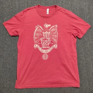 Ernie Ball Guitar Strings Shirt Mens XL Red Graphic Print T-Shirt - Picture 1 of 7