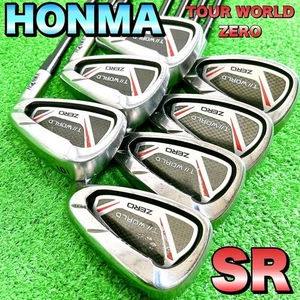 Honma Tour World Zero Irons #6-10,Aw,Sw(7Clubs)/Genuinecarbon/Flex:Stiff Regular - Picture 1 of 10