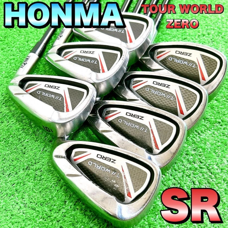 Honma Tour World Zero Irons #6-10,Aw,Sw(7Clubs)/Genuinecarbon/Flex:Stiff Regular - Image 1 of 4