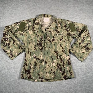 US Navy Working Uniform Type III Shirt Mens XS X Small Short Camo Ripstop - Picture 1 of 14