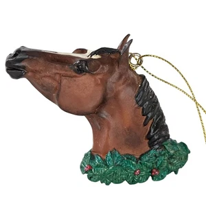 Horse Head Ornament By Marrita McMillian Christmas Wreath - Foto 1 di 8