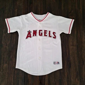 Vintage Majestic Angels Vladimir Guerrero Trikot Jugend M bestickt Jersey MLB A4 - Bild 1 von 14