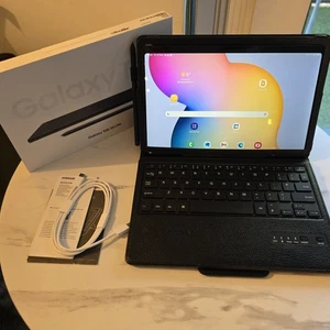 ​Samsung Galaxy Tab S6 Lite 2024 SM-P620 64GB Grey S Pen Keyboard Case Bundle - Picture 1 of 16