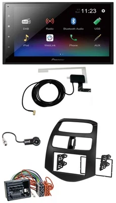 Pioneer DAB MP3 Bluetooth 2DIN USB Autoradio für Chevrolet Spark ab 2013 - Bild 1 von 4