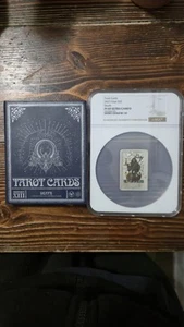 2023 Niue Tarot Card XIII 1 Oz .999 Silver - Death NGC with Original Box - Picture 1 of 14