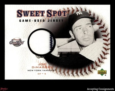 2001 年 Sweet Spot 比赛球衣 Joe DiMaggio 比赛使用 PINSTRIPE 球衣洋基队 — 第 1/2 张图片
