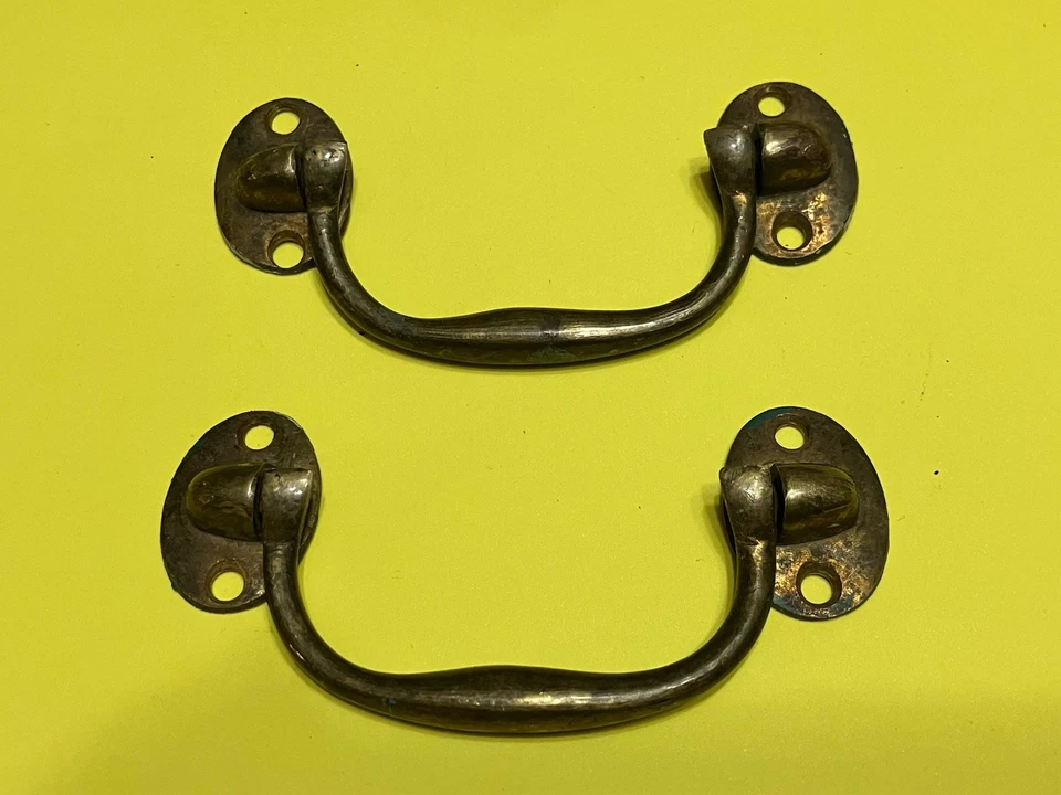 Alça de peito georgiana antiga de bronze campanha do século XVIII ORIGINAL POR ALÇA  - Imagem 1 de 4