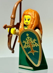LEGO "Forest Maiden" Collectible Minifigures Series 9 (col143) Shield & Bow RARE - Picture 1 of 16
