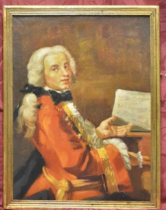 Painting picture DIPINTO Olio su tela Pierre-Augustin Caron de Beaumarchais 1800 - Imagen 1 de 2