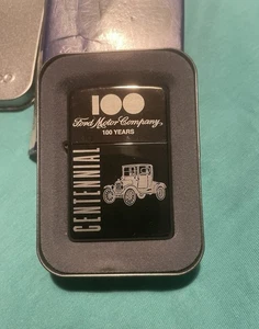 Collectible Ford Zippo 100 Years Centennial Limited Edition Boxed - Picture 1 of 2