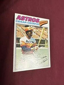 (B) 1977 Topps 90 César Cedeno Houston Astros casi nuevo-como nuevo o mejor - Imagen 1 de 3