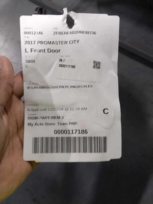 Conjunto de puerta delantera izquierda usado se adapta a: Ram Promaster City 2017 delantera izquierda Gra Foto 1 de 4