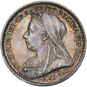 1898 Maundy Penny - Victoria British Silver Coin - Superb - Picture 1 of 2