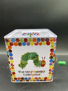 The Very Hungry Caterpillar Jack in the Box Tin World of Eric Carle Toy - Picture 1 of 8