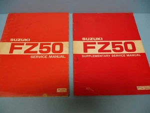 Suzuki FZ50 Shop Service Workshop Manual Book FZ 50 SCOOTER WITH Supplement - Bild 1 von 4