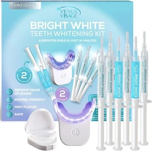 Teeth Whitening Gel Kit Teeth Whitener with LED Light Tray Non-Sensitive - Picture 1 of 4
