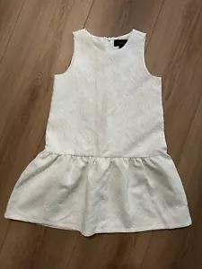 Abito vita a goccia Victoria Beckham per bambina con fiore bianco con tasca taglia M - Foto 1 di 9