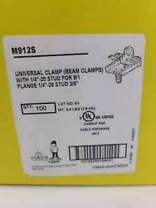 LOT OF 100 NVENT CADDY M912S UNIVERSAL BEAM CLAMP - Picture 1 of 5