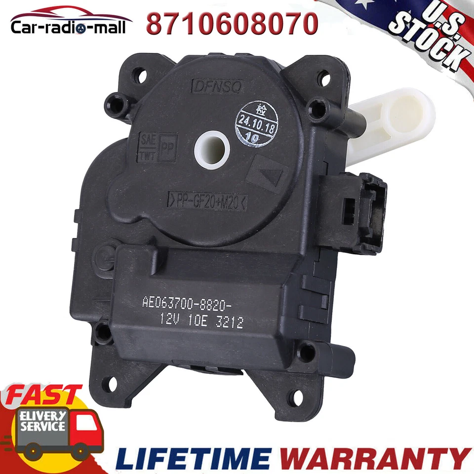 HVAC Heater Blend Door Actuator  8710608070 For Toyota Sienna 2003-2009 New - Image 1 of 4