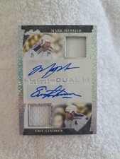 Eric Lindros Mark Messier Game Worn Autograph Patch Limited  To 8 Of 8 