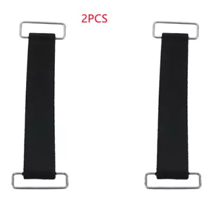 2Pcs Motorcycle Universal Rubber Battery Strap Holder Belt For Honda Suzuki - Picture 1 of 7