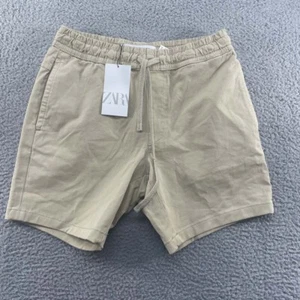 Zara Shorts Womens Medium (28X7) Chino Brown NWT - Picture 1 of 13
